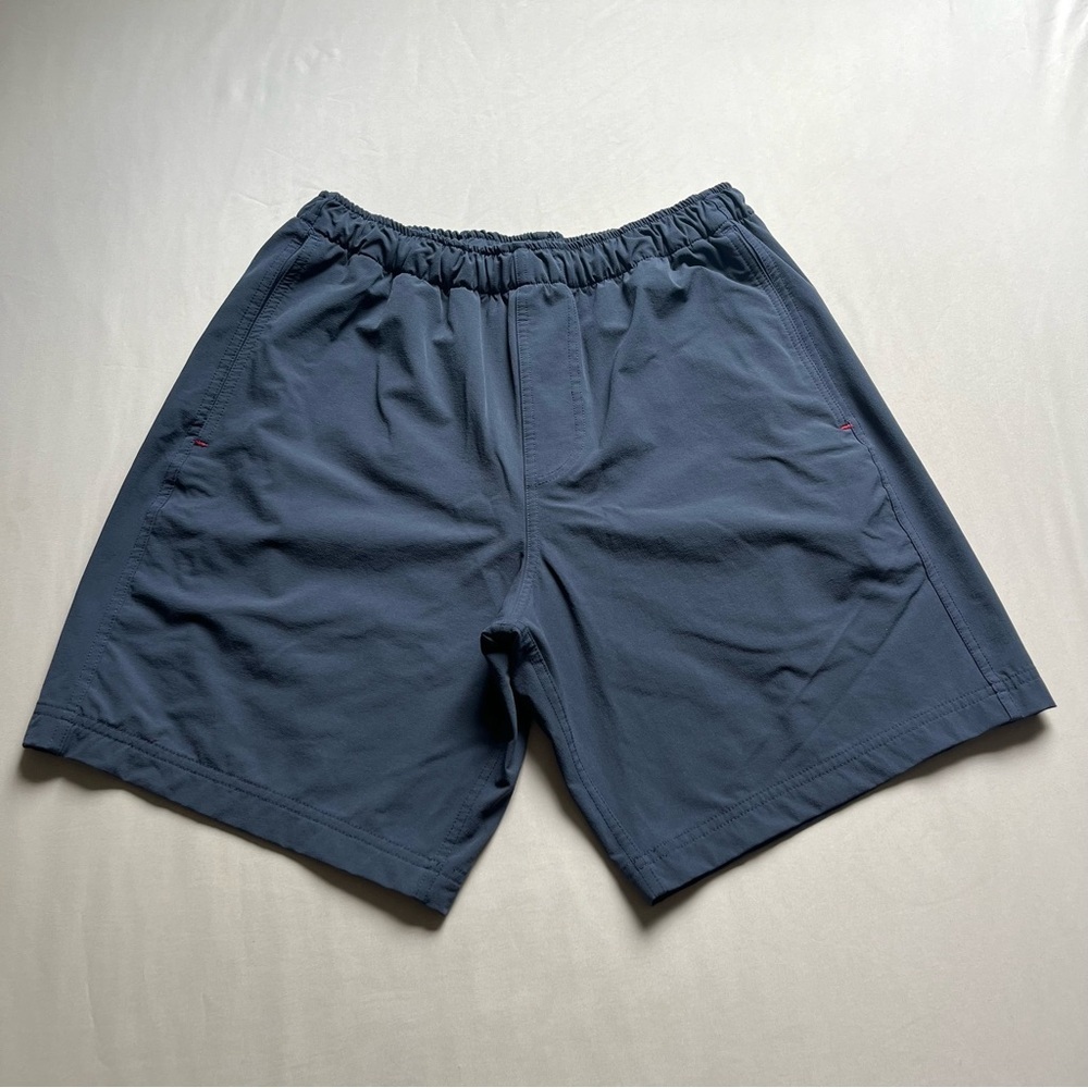OLIVERS blue‎ mens nylon spandex blend athletic high rise shorts